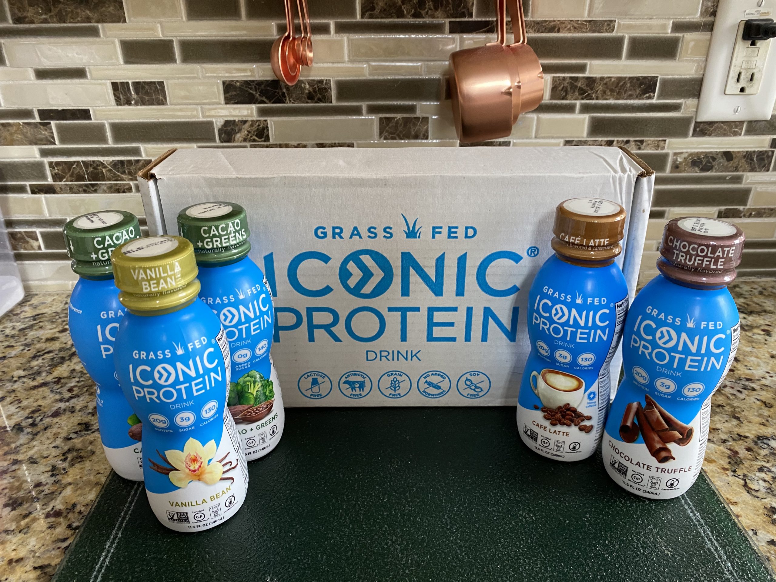 Iconic Grass Fed Protein Drink, Review of ALL 4 Flavors